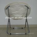 Metal Cotton Canvas Folding Moon Chair,Leisure Chair